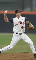 Shawn Roof had two of Illinois' three hits in the second game vs. Ohio State on Saturday.