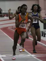 Yvonne Mensah took second in the 100-meter dash and finished 13th in the triple jump at the Big Ten Championships.
