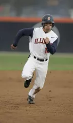 Trevor Huisinga was 1-for-2 with an RBI sacrifice fly, collecting Illinois' only hit and RBI in an 8-1 loss to Minnesota in the first game of the Big Ten Tournament.