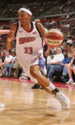 Angelina Williams (Illinois '05) will be gunning for a WNBA title on Saturday when the Detroit Shock host Sacramento in Game 5 of the WNBA Finals.