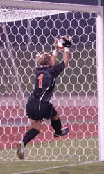 Senior goalkeeper Lindsey Carstens had an outstanding performance with four saves, but the Illini fell, 2-0, to Notre Dame in the second round.