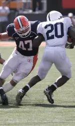 Senior LB J Leman