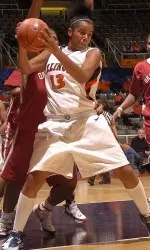 Jenna Smith in second in the Big Ten in both scoring (19.9) and rebounding (10.1).
