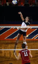 Laura DeBruler led the Big Ten and all of the nation's freshmen in kills per game.