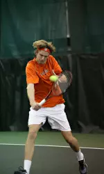 Junior Kevin Anderson and the Illini put up a fight, but fall short against No. 7-seeded Baylor, 4-0.