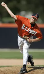 Ben Reeser threw four shutout innings, scattering three hits and facing just one batter more than the minimum, in helping Illinois to an 8-0 win over Eastern Illinois.