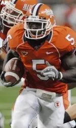 Rashard Mendenhall runs for one of his two touchdowns against Missouri Saturday.