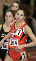 Sophomore Angela Bizzarri will be shooting for All-America status on the track in 2008