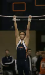 Freshman Paul Ruggeri captured the all-around title with his 85.450 performance against the No. 7 Gophers.