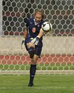 Goalkeeper Alexandra Kapicka had three saves against Minnesota.