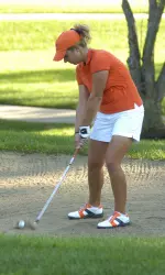 Freshman Samantha Sloan fired a 77 on Sunday, the best round of the tournament for an Illini.