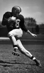 Johnny Karras led the Fighting Illini in rushing during the 1950 and 1951 seasons.
