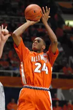 Mike Davis had a game-high 18 points during Illinois' exhibition victory over Lewis Sunday at the Assembly Hall.