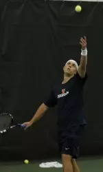 Senior Brandon Davis clinched the 4-3 victory for the Illini on Friday against No. 15 Duke