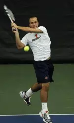 No. 70-ranked sophomore Billy Heiser downed No. 28 Boris Conkic (TENN), 6-4, 6-7(6), 6-3.