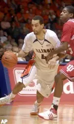 Brian Randle drives to the basket during the first half.