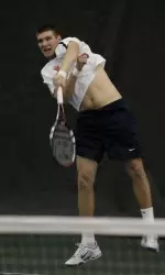 Senior Ryan Rowe clinches win at No. 2 singles to give Illinois the victory over No. 17 LSU on Saturday night.