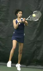 Junior Shivani Dave' won her singles match in the No. 4 slot in Illinois' loss to Princeton, 4-3.