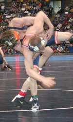 Jimmy Kennedy scored a 12-2 major decision over Bucknell's David Marble in the first round of the NCAA tournament.
