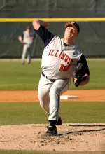 Billy Barrett earned his first win of 2008 with six strong innings, helping Illinois defeat Southern Illinois, 5-2.