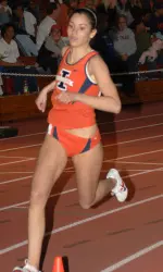 Sophomore Angela Bizzarri ran the second-fastest 1,500m time in Illini history at the Sun Angel Track Classic.