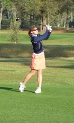 Freshman Raquel Hopton led the Illini on day one of the Big Ten Championship.