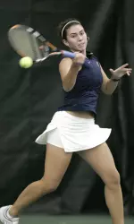 Redshirt Leigh Finnegan held her own at No. 2 singles during the Illini's loss to No. 1 Northwestern.