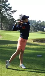 Senior Seul Ki Park fired the low round (76) of the day at the Illini Spring Classic.