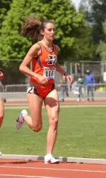 Freshman Chantelle Groenwoud earned a bid to the NCAA Championships by taking second in the steeplechase at the NCAA Mideast Regional Championships on Saturday.