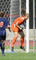 Junior goalkeeper Alexandra Kapicka had three saves against UCF.