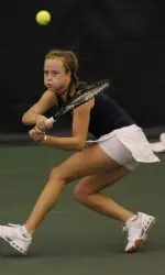 Freshman Amy Allin is 2-0 in dual matches this season.