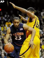 Dominique Keller and the Illini return to action on Sunday against Iowa.