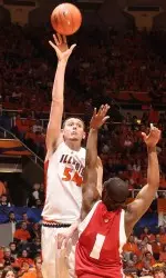 Mike Tisdale and the Illini take on Iowa at the Assembly Hall Sunday at 1 p.m.