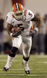 Mikel LeShoure rushed 15 times for a career-high 122 yards for the Fighting Illini.