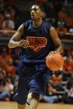 Alex Legion had 28 points to lead all scorers at Sunday's Orange & Blue Scrimmage.