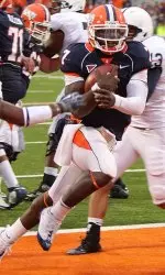 Juice Williams threw for 263 yards and a TD and ran for 58 yards and another TD against Penn State.