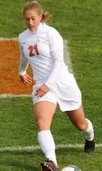 Sophomore Jenna Carosio scored the game-winner against Michigan State, marking the first goal of her career.