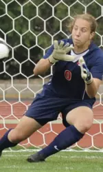 Senior Alexandra Kapicka made four saves for the Illini against Indiana.