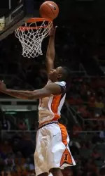 Brandon Paul scored 20 points in the first half.