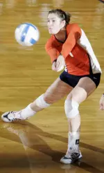 Laura DeBruler had 18 kills and seven digs on the night.