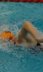 Kristen Kloeckener recorded a season-best time in the 200 freestyle (1:53.72).