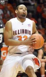 Demetri McCamey scored 13 points against Purdue.