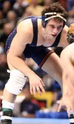 Top-ranked and second-seeded Mike Poeta continued his run to the title at 157 with a 10-5 win over Minnesota's #16 Tyler Safratowich in the quarterfinals.
