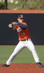 Brandon Wikoff went 3-for-5 with a double, three runs and two stolen bases in No. 25 Illinois' 11-9 loss to Central Connecticut State.
