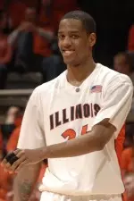Sophomore Mike Davis earned second-team All-Big Ten honors by the league coaches.