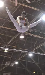 Sophomore Paul Ruggeri took third in the All-Around Finals this evening.