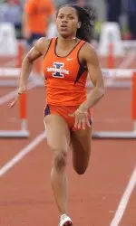 Senior Deserea Brown closed out her Illinois career as an All-American in the 400m hurdles.