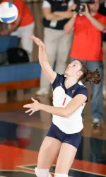 Laura DeBruler had 10 kills and 10 digs for the Illini on Saturday.