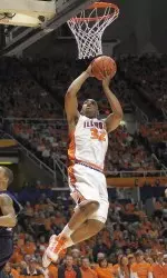 Demetri McCamey scored a season-high 25 points and hit the game winning basket as Illinois defeated Penn State 54-53.