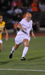 Freshman Megan Pawloski notched her first collegiate multi-goal game on Sunday, netting both goals of the 2-1 victory.